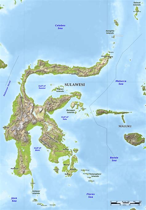 sulawesi volcano map